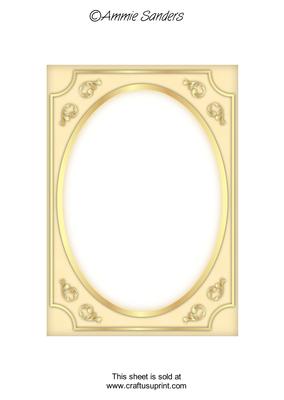 Subtle Shade Fancy Gold A5 Card Front