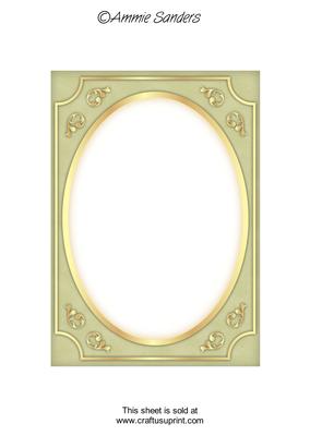 Subtle Shade Fancy Gold A5 Card Front