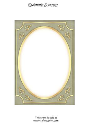 Subtle Shade Fancy Gold A5 Card Front