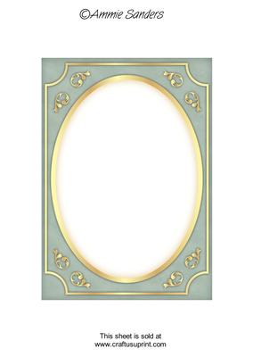 Subtle Shade Fancy Gold A5 Card Front