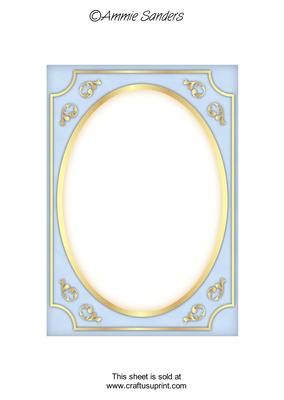 Subtle Shade Fancy Gold A5 Card Front