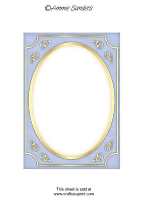 Subtle Shade Fancy Gold A5 Card Front