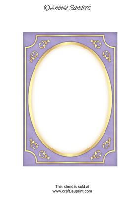 Subtle Shade Fancy Gold A5 Card Front