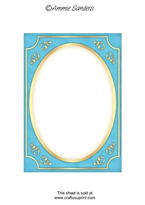 Bright Shade Fancy Gold A5 Card Front