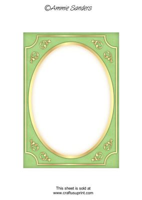 Bright Shade Fancy Gold A5 Card Front
