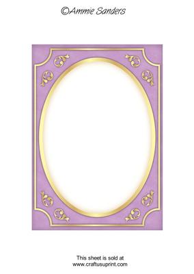 Bright Shade Fancy Gold A5 Card Front