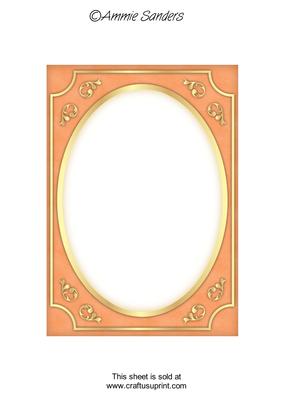 Bright Shade Fancy Gold A5 Card Front