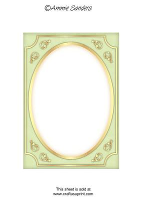 Bright Shade Fancy Gold A5 Card Front