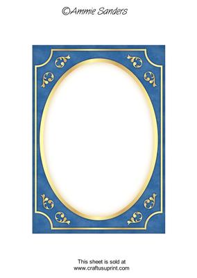 Bright Shade Fancy Gold A5 Card Front