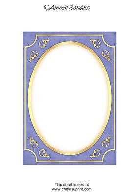Bright Shade Fancy Gold A5 Card Front