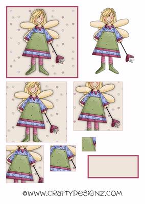 Cute Fairy Pyramid with Text Plate