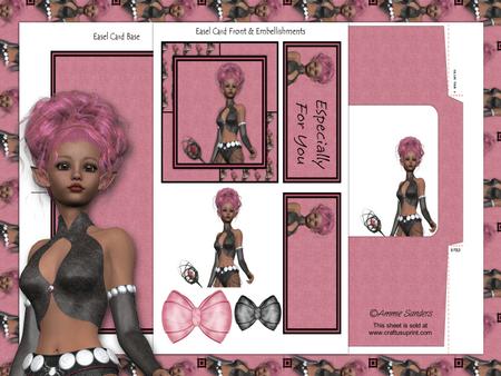Beautiful Mystic Pixie Easel Card Kit