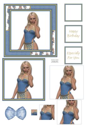 Beautiful Blonde Haired Beauty Pyramid Topper