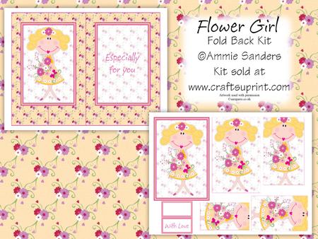 Pretty Flower Girl Foldback Card Kit