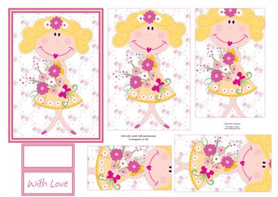 Pretty Flower Girl Pyramid
