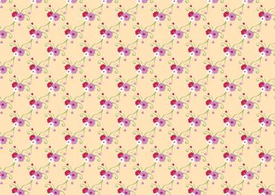 Pretty Flower Girl Matching Backing Paper