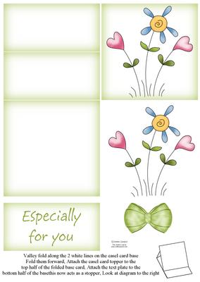 Pretty Floral 5 Minute Easel Card