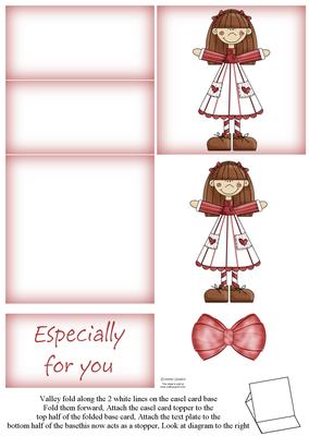 Cute Little Girl 5 Minute Easel Card