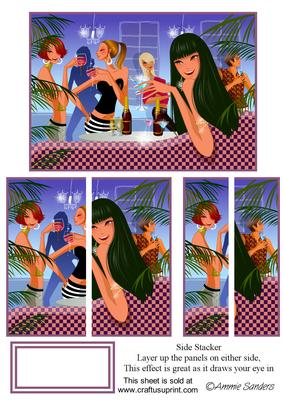A Night Out with the Girls Stacker Card