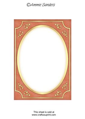 Earthy Shade Fancy Gold A5 Card Front