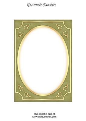 Earthy Shade Fancy Gold A5 Card Front
