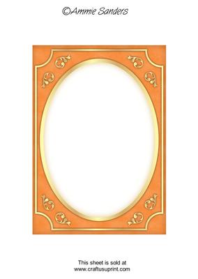 Earthy Shade Fancy Gold A5 Card Front
