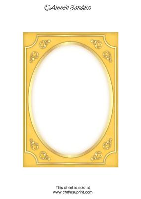 Earthy Shade Fancy Gold A5 Card Front