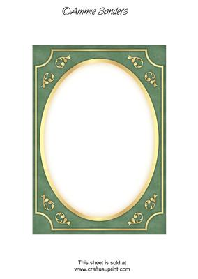 Earthy Shade Fancy Gold A5 Card Front