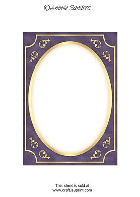 Rich Shade Fancy Gold A5 Card Front