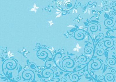 Flourishes & Butterflies Bright Shade A4 Backing Paper