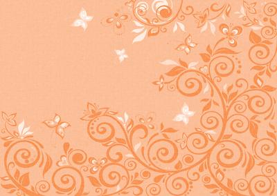 Flourishes & Butterflies Bright Shade A4 Backing Paper