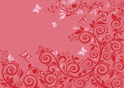 Flourishes & Butterflies Bright Shade A4 Backing Paper
