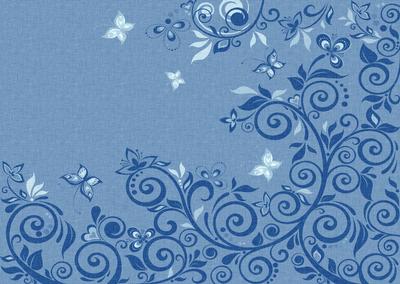 Flourishes & Butterflies Bright Shade A4 Backing Paper