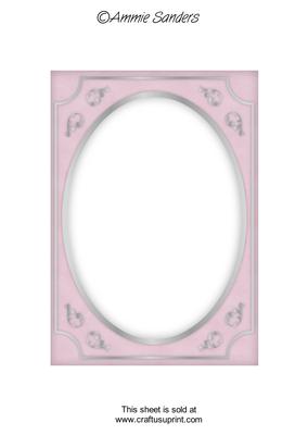 Subtle Shade Fancy Silver A5 Card Front