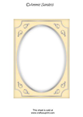 Subtle Shade Fancy Silver A5 Card Front