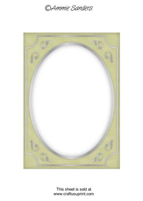 Subtle Shade Fancy Silver A5 Card Front
