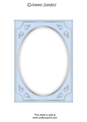 Subtle Shade Fancy Silver A5 Card Front