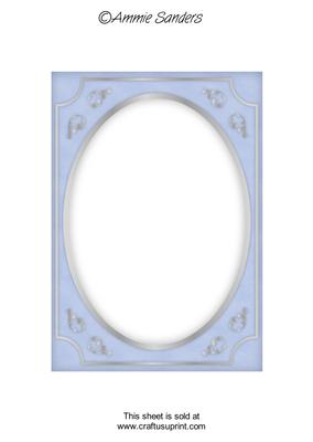 Subtle Shade Fancy Silver A5 Card Front
