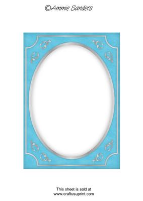 Bright Shade Fancy Silver A5 Card Front