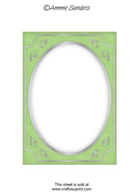 Bright Shade Fancy Silver A5 Card Front