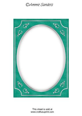 Bright Shade Fancy Silver A5 Card Front