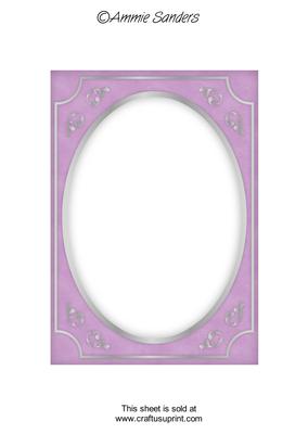 Bright Shade Fancy Silver A5 Card Front