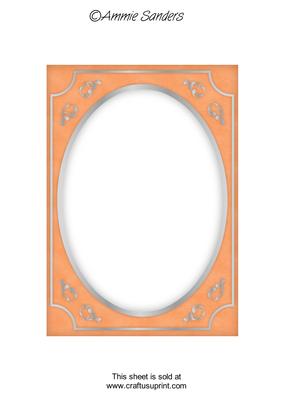 Bright Shade Fancy Silver A5 Card Front