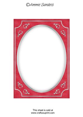 Bright Shade Fancy Silver A5 Card Front