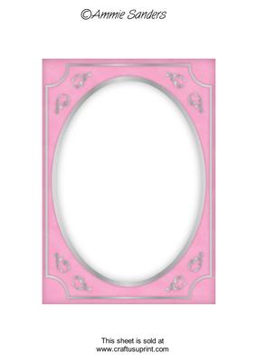 Bright Shade Fancy Silver A5 Card Front