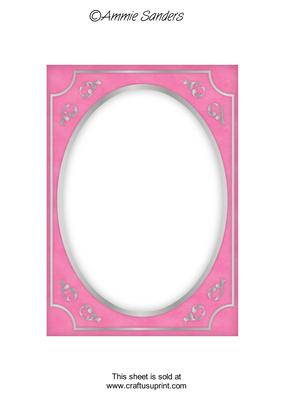 Bright Shade Fancy Silver A5 Card Front