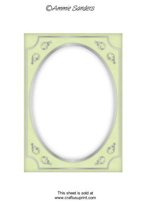 Bright Shade Fancy Silver A5 Card Front