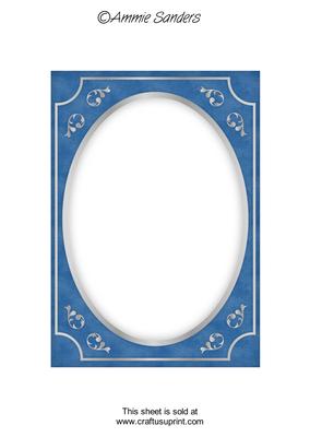 Bright Shade Fancy Silver A5 Card Front
