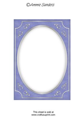 Bright Shade Fancy Silver A5 Card Front