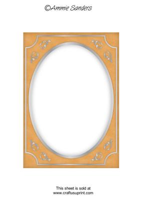 Earthy Shade Fancy Silver A5 Card Front